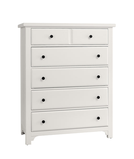 Vaughan Bassett Cool Farmhouse 5-Drawer Chest in Soft White image