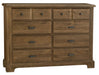 Vaughan Bassett Lancaster County 8 Drawer Dresser in Amish Cherry image