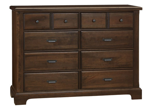 Vaughan Bassett Lancaster County 8 Drawer Dresser in Amish Walnut image