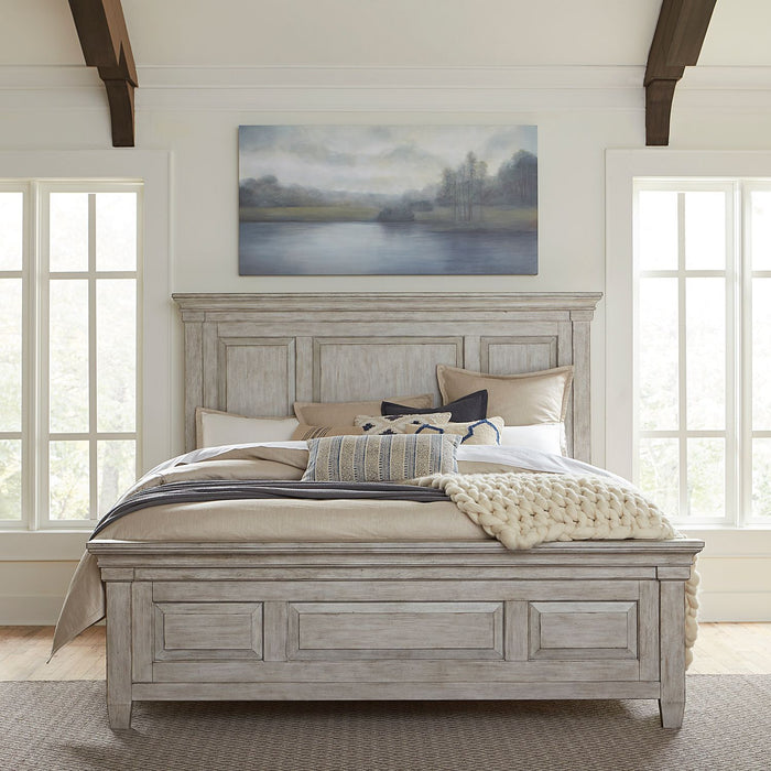 Heartland King Panel Bed, Dresser & Mirror, Chest, Night Stand