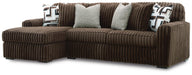 Midnight-Madness Sectional Sofa with Chaise - Chocolate