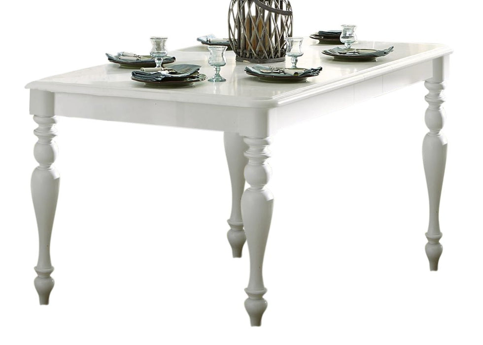 Liberty Furniture Summer House Rectangular Leg Table in Oyster White image