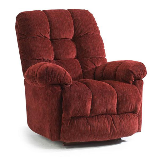 BROSMER LEATHER SWIVEL GLIDER RECLINER W/ HEAT MASSAGE- 9MWH85LV image