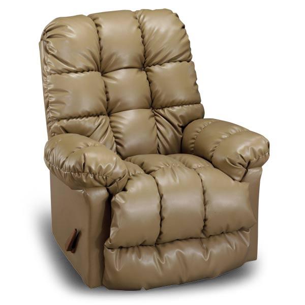 BROSMER LEATHER SWIVEL GLIDER RECLINER W/ HEAT MASSAGE- 9MWH85LV