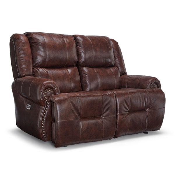 GENET LOVESEAT LEATHER POWER HEAD TILT SPACE SAVER CONSOLE LOVESEAT - L960CY4