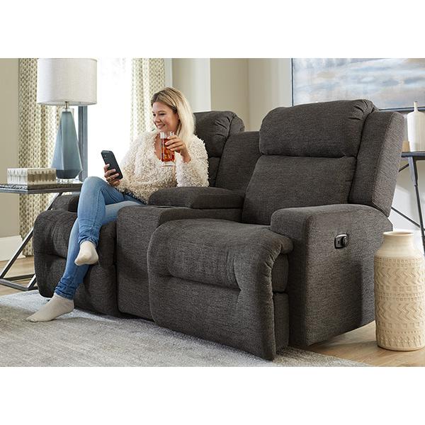 O'NEIL LOVESEAT POWER ROCKING CONSOLE LOVESEAT- L920RQ7