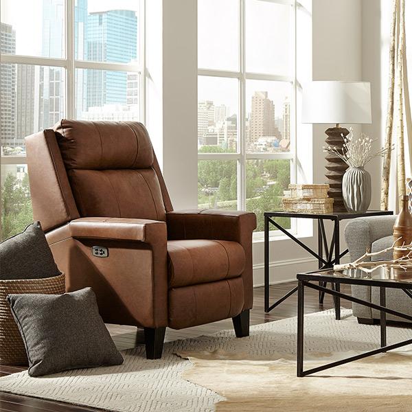 PRIMA LEATHER HIGH LEG RECLINER - 3L40DWLU