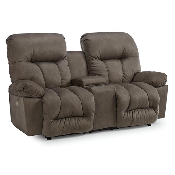 RETREAT LOVESEAT LEATHER SPACE SAVER CONSOLE LOVESEAT- L800CC4