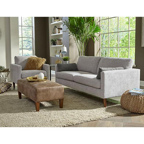 TRAFTON COLLECTION STATIONARY SOFA W/2 PILLOWS- S10BG