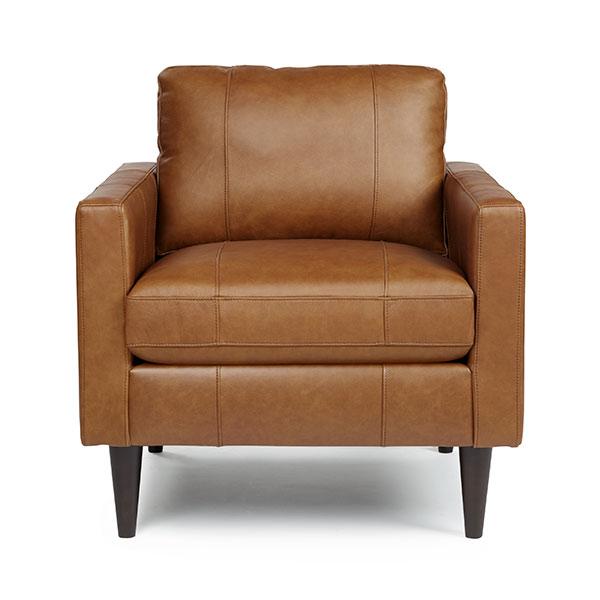 TRAFTON LEATHER CLUB CHAIR- C10BG