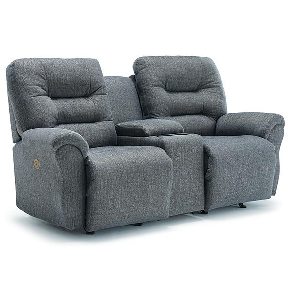 UNITY LOVESEAT LEATHER ROCKING CONSOLE LOVESEAT- L730CC7