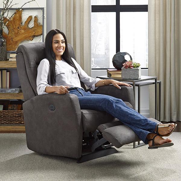 COSTILLA LEATHER POWER SWIVEL GLIDER RECLINER- 2AP35LV