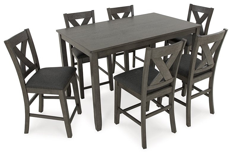 Caitbrook Counter Height Dining Table and Bar Stools (Set of 7)