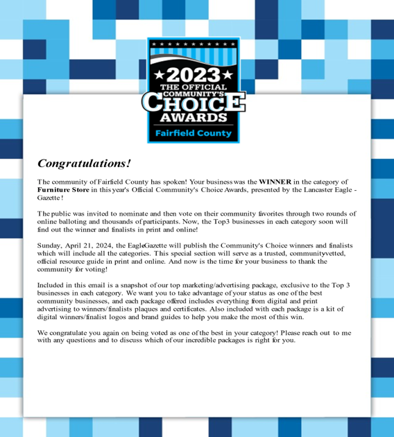 2023 The Official Community's Choice Award