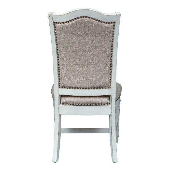 Liberty Furniture Abbey Park Upholstered Side Chair (RTA) in Antique White (Set of 2)