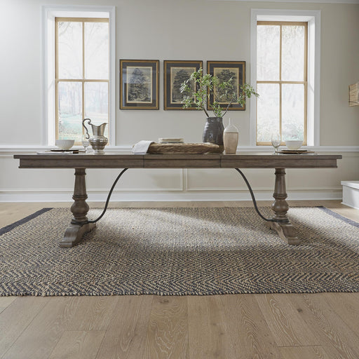 Americana Farmhouse Trestle Table Top image