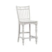 Liberty Furniture Magnolia Manor Spindle Back Counter Chair in Antique White image