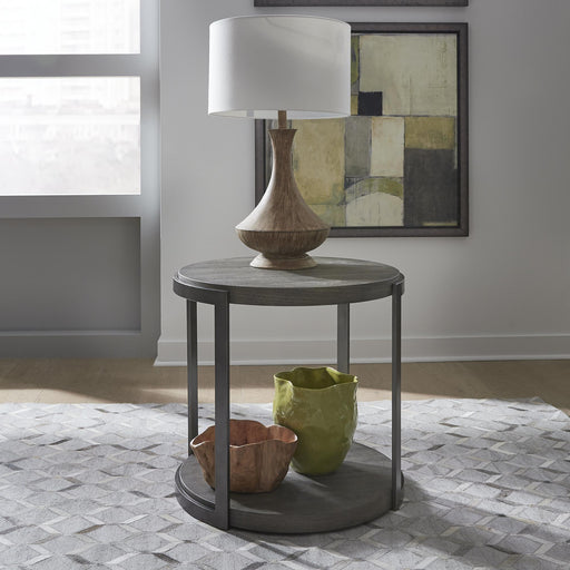 Modern View Round End Table image
