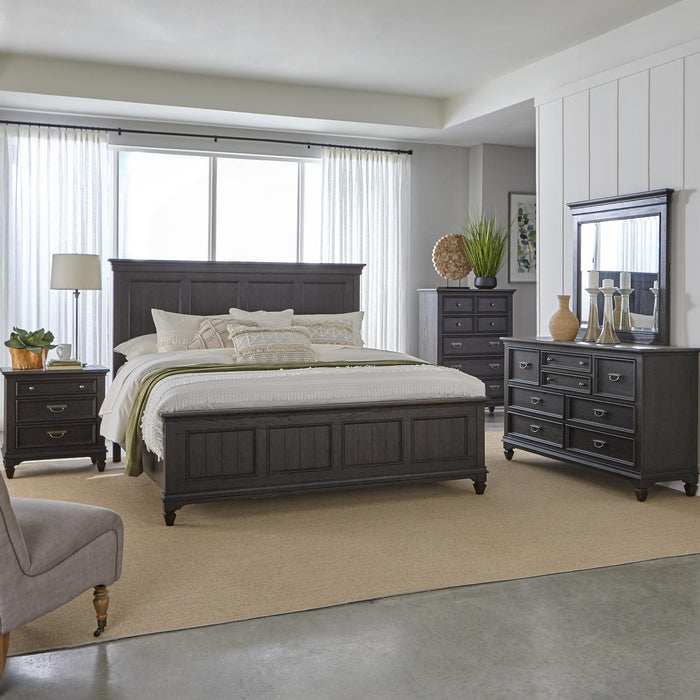 Allyson Park Queen Panel Bed, Dresser & Mirror, Chest, Night Stand