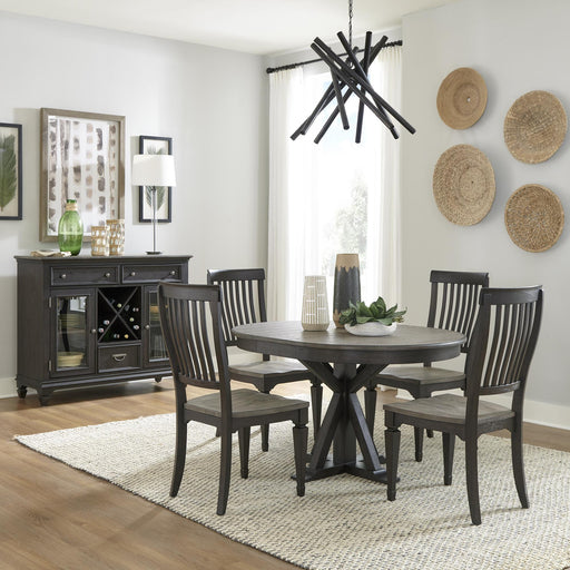 Allyson Park 5 Piece Pedestal Table Set image