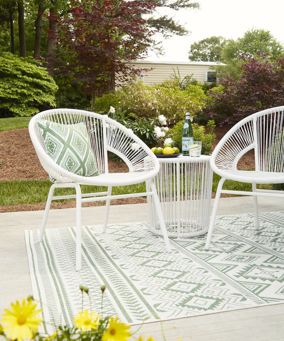 Mandarin Cape Outdoor Table and Chairs (Set of 3)