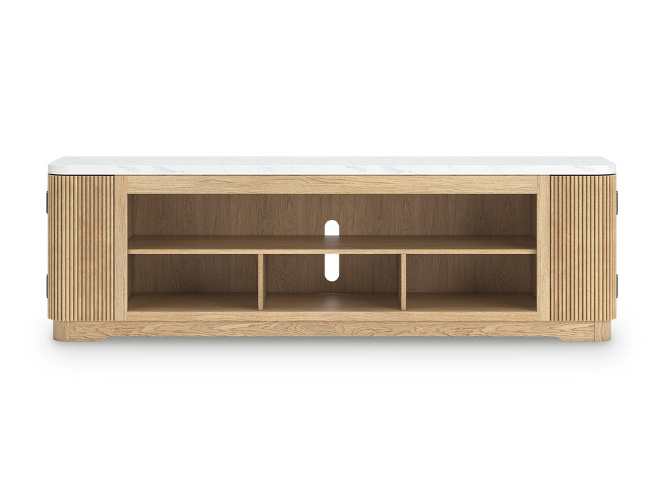 Camdill 80" TV Stand with Electric Fireplace