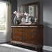 Rustic Traditions King California Sleigh Bed, Dresser & Mirror, Chest image