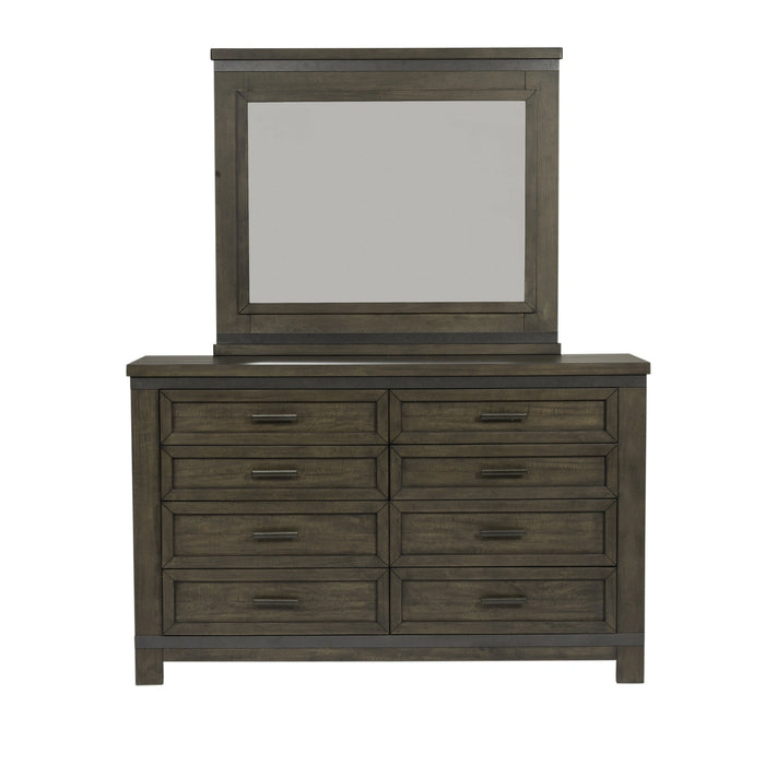 Thornwood Hills Two Sided Storage Bed, Dresser & Mirror image