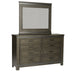 Thornwood Hills Two Sided Storage Bed, Dresser & Mirror, Night Stand image