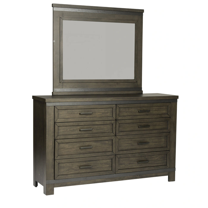 Thornwood Hills Two Sided Storage Bed, Dresser & Mirror image
