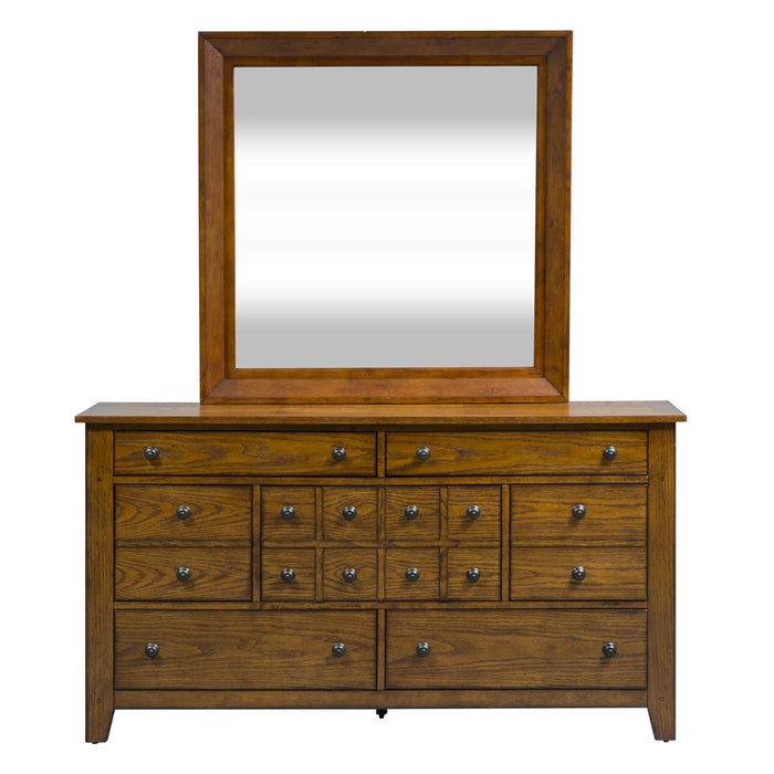 Grandpas Cabin King California Sleigh Bed, Dresser & Mirror, Night Stand image