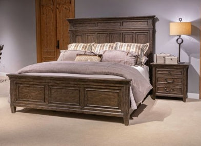 Liberty Furniture Paradise Valley Queen Panel Bed in Saddle Brown
