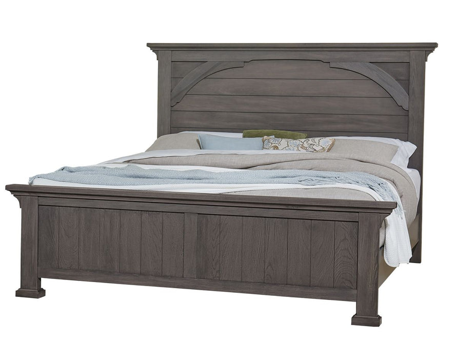 Vaughan Bassett Vista Queen Mansion Bed in Grey Oak image