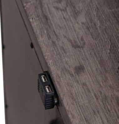 Liberty Furniture Lakeside Haven Nightstand w/ Charging Station in Brownstone