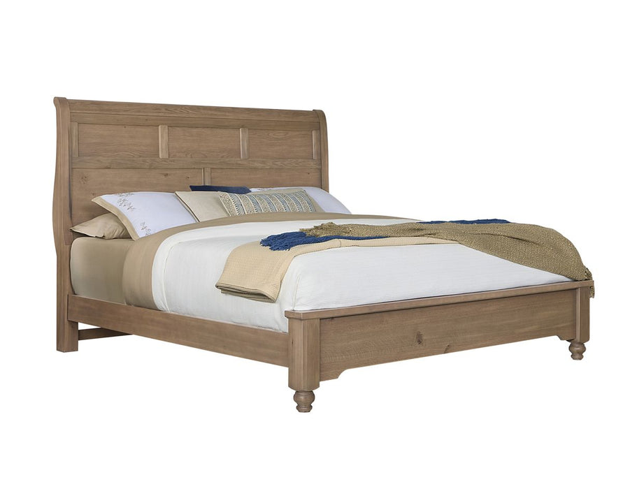 Vaughan Bassett Vista Queen Sleigh Bed in Natural Oak image
