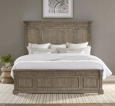 Liberty Furniture Town & Country King Panel Bed in Dusty Taupe image